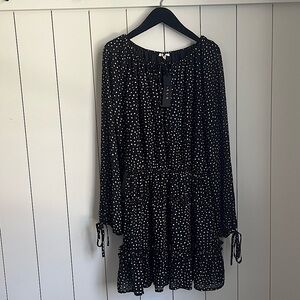 NWT Lelis polka dot long sleeved dress